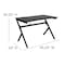Flash Furniture Black Gaming Desk and Chair Set with Cup Holder BLN-X10D1904-RD-GG - alternate 9